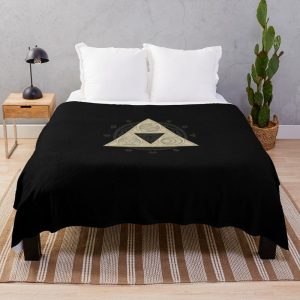 Gold Triforce Zelda Throw Blanket