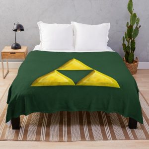 Legend of Zelda Gold Triforce Throw Blanket