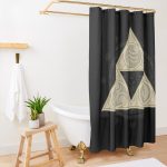 Zelda Gold Triforce Shower Curtain