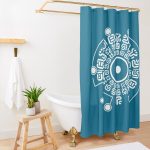 Sheikah Rune Shower Curtain