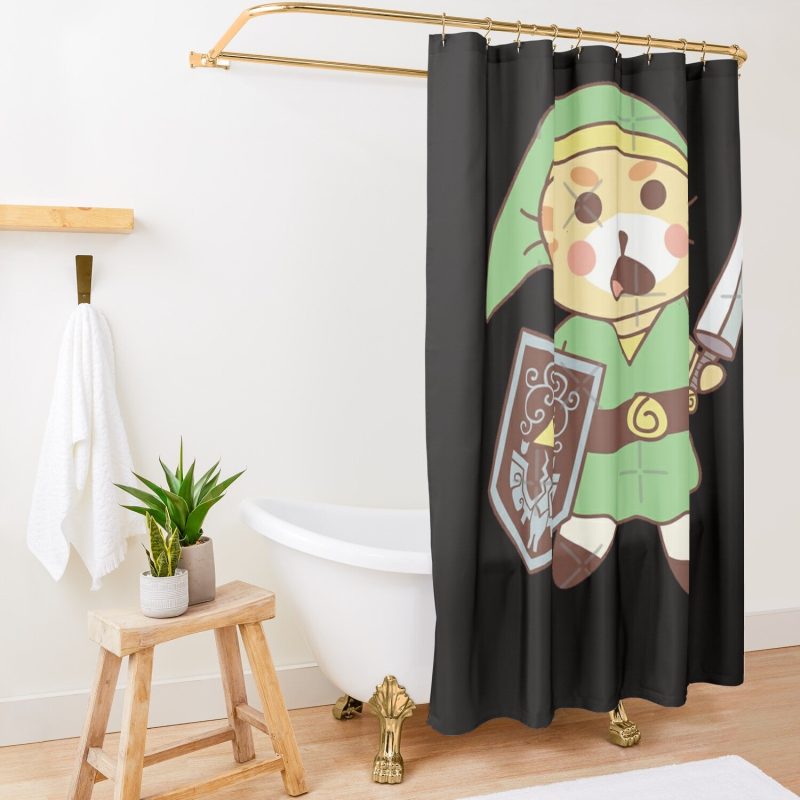 Hylian Cat Shower Curtain