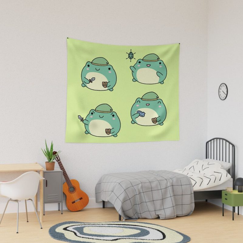 Legend of Zelda Hylian Frog Pack Of 4 Tapestry