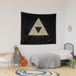 Zelda Gold Triforce Tapestry