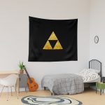 Legend of Zelda Gold Triforce Symbol Zelda Tapestry