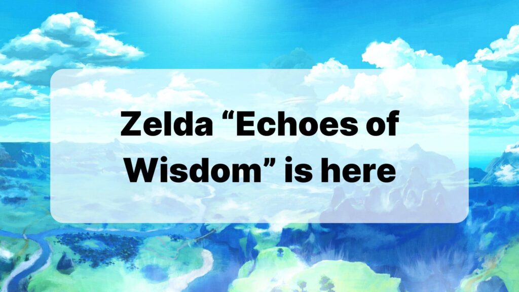 Zelda Echoes of Wisdom