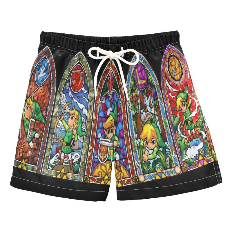 Zelda Stained Glass Swim Trunks