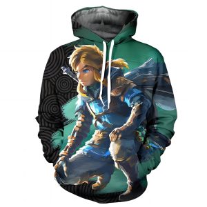 Zelda TOTK Link Realistic Hoodie