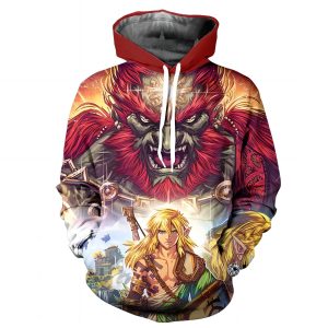 Zelda TOTK Link VS Ganondorf Hoodie